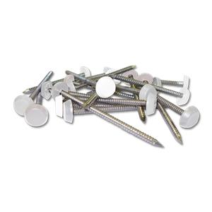 White Plastic Headed Pins & Nails
