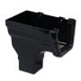 Black Ogee Gutter Running Outlet