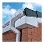 White Bullnose Fascia, White Square Rainwater