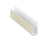 Hollow Soffit J-Trim Cream