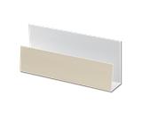 Cream U-Channel Cladding Trim 