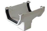 White Floplast Guttering and Downpipes 