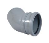 135 Soilpipe Bend Socket / Spigot Grey