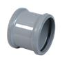 Pipe Coupling Double Socket Grey