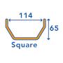 Square Gutter Measurements