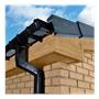 Irish Oak Fascia, Black Square Rainwater