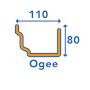 Ogee Gutter Measurements