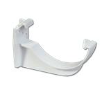 White Half-Round Gutter Fascia Bracket