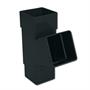 Anthracite Grey Square Downpipe 112° Branch