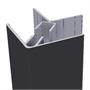 Dark Grey Contemporary Cladding 2 Part Corner Trim