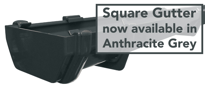 Anthracite Square Guttering and Downpipes