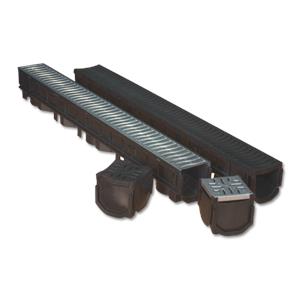 Galvanised Channel Drain Garage Pack