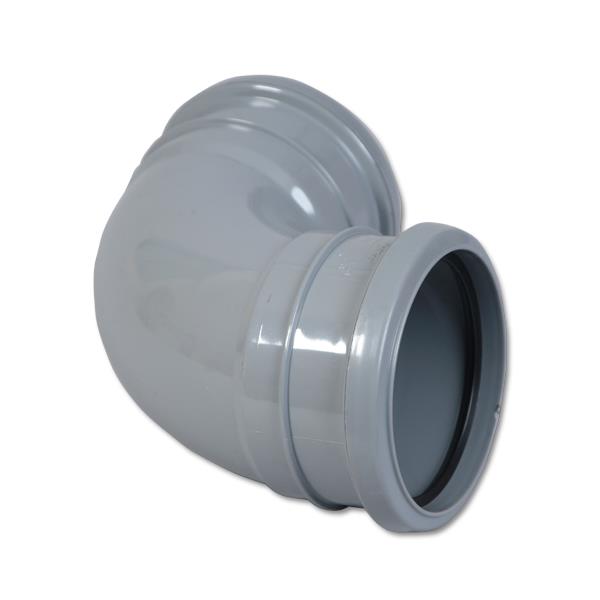 FloPlast 110mm Grey 90° Double Ended Soil Pipe FasciaExpert.co.uk