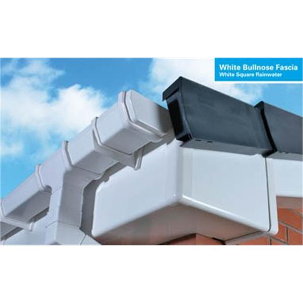 FloPlast White Square Gutter FasciaExpert.co.uk