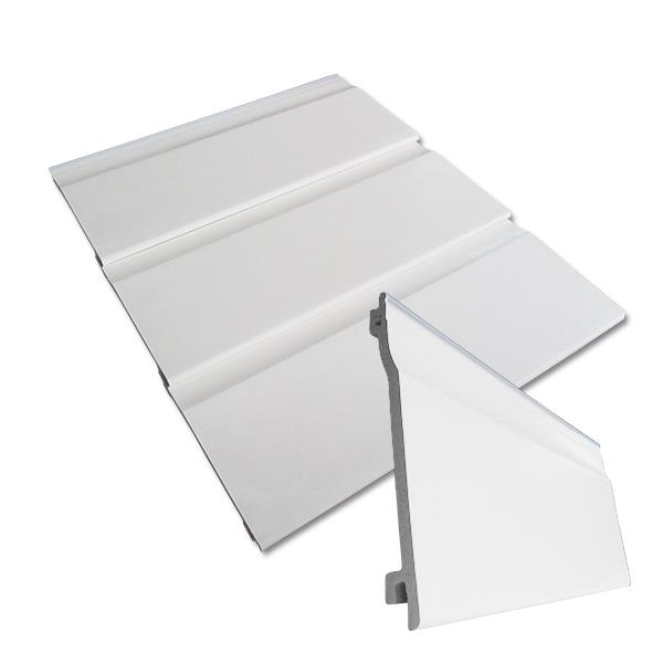 Foiled White uPVC Shiplap Cladding FasciaExpert.co.uk