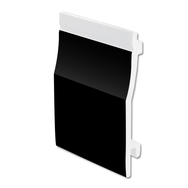 Plain Black Shiplap Cladding FasciaExpert.co.uk